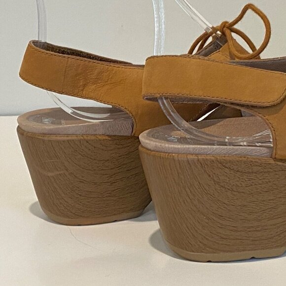 Dansko Janet Slingback Sandals Size 40 US 9  Brown Leather Strappy Lace Up - Picture 9 of 16